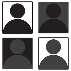 People icon set in trendy flat style. Persons symbol infographics website design, logo, app, UI isolated &ndash; for stock