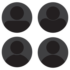 People icon set in trendy flat style. Persons symbol infographics website design, logo, app, UI isolated &ndash; for stock