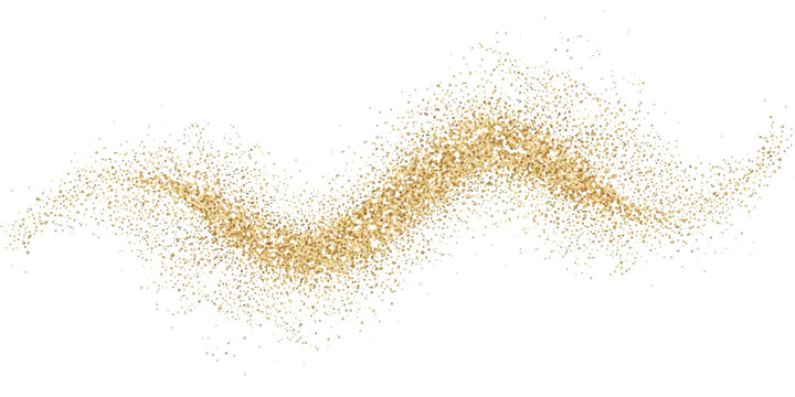 Vector gold sparkles on transparent background. Overlay adds festive luxury and magic to seasonal or celebration design.