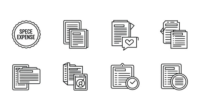 Various document icons