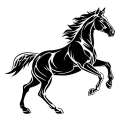 Obraz premium Dynamic horse silhouette