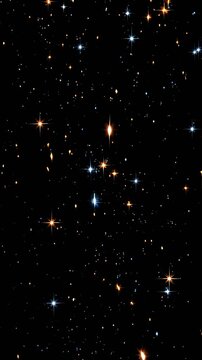Exploring a Starry Night Sky in Slow Motion with Distant Points of Light