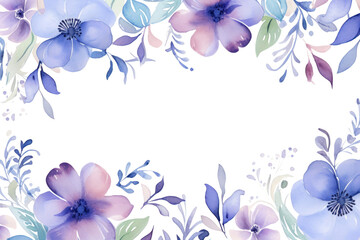 Obraz premium PNG Blue floral pattern flower purple.