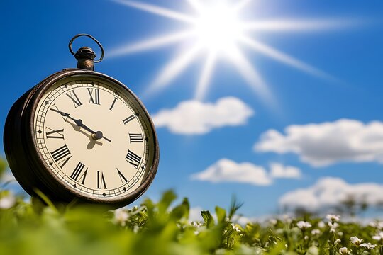 A graphic representation of time for daylight savings spring forward illustrates the innovative ways society adjusts our perception of time.