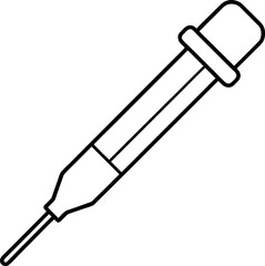 Fototapeta premium Laboratory Pipette Liquid Transfer Tool Icon