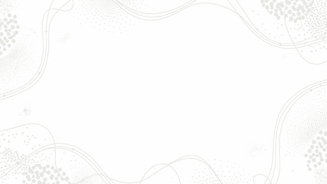 Subtle Abstract Background with Faint Wavy Lines and Scattered Dots Texture, Minimalist Light Grey Design on Isolated White Background