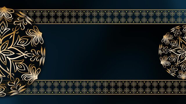 Dynamic Motion Loop Luna Zenith Mandala Ramadan Background