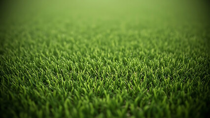 Close-up of vibrant green grass blades in a field.