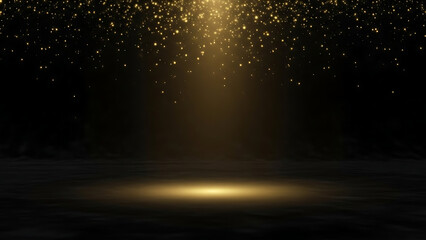 Elegant and Luxurious Gold Glitter Background for Festive Celebrations.