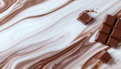 かわいいマーブルチョコレートのデザイン画像
ポストカード