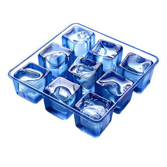 Ice Cube Tray Silicone Isolated On Transparent Background