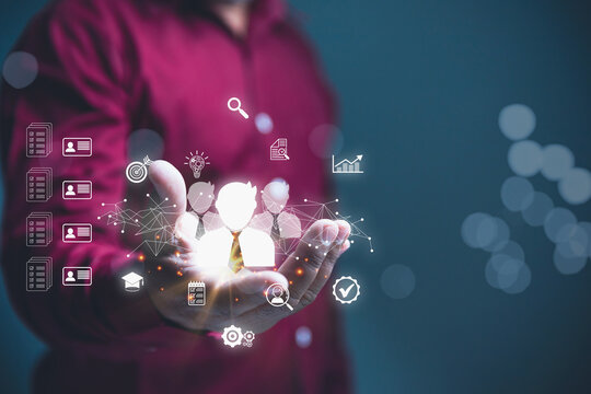 Human resources, HR, of a person holding a virtual network of professional