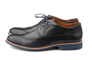Сlassic black leather derby shoes