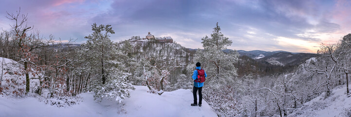 Winterlandschaft bei Eisenach in Th&uuml;ringen