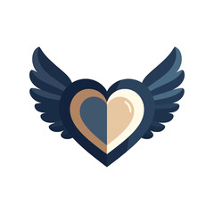Colorful Winged Heart Illustration Symbolizing Love, Freedom, and Emotional Balance