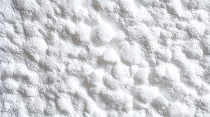 Close-up texture of white polystyrene foam surface used as abstract background.