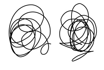 wire, tangled thoughts, brain decision-making confuse