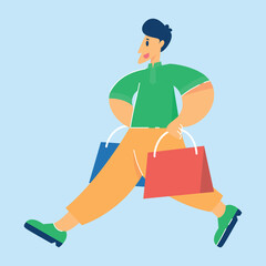 Muslim men and women flat design illustration, for asset design ramadan event, celebrating Ramadan or Eid