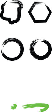 circle border bures frame Vector design