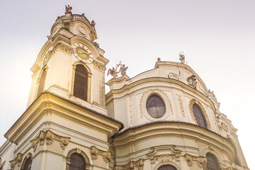 Obraz premium The Kollegienkirche (Collegiate Church) in Salzburg, Austria