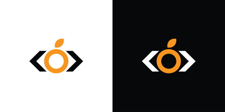 Orange Coding Logo Design for Software, Programming and Tech Brands