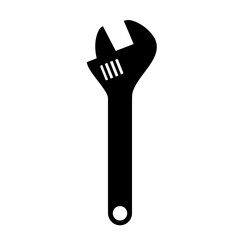 Monkey wrench icon. Adjustable wrench vector design