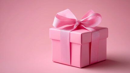 Fototapeta premium Romantic Luxury Gift Box with Ribbon for Valentine’s Day or Anniversary