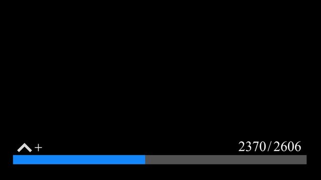 cool performance increase bar motion video 4k in dark background