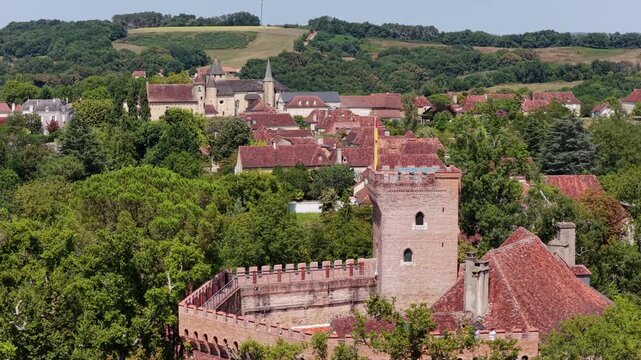 Castle in France (Ch�teau de Morlanne) Aerial Video