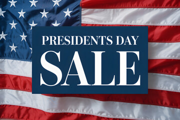 President day sale background with american flag for national holidays patriotic celebration events concept