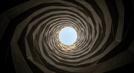 Mind-Bending Geometric Optical Illusion with Hypnotic 3D Depth and Perspective