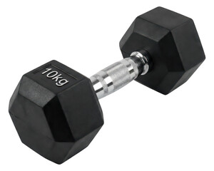 10 kg Dumbbell Isolated on White Background