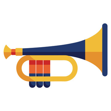 Trumpet military bugle for-memorial day style 