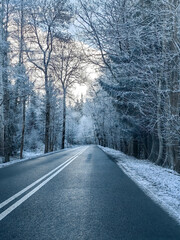 Obraz premium Road in winter