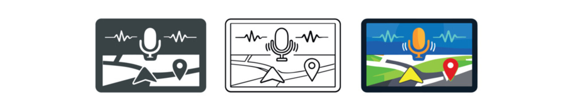 hands free interfaces dashboard screen responding to voice navigation command