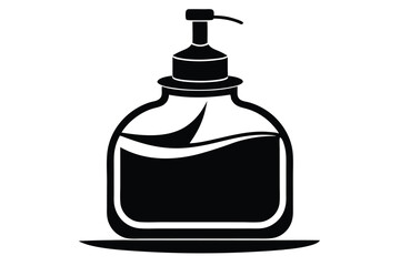 Obraz premium dish soap line art silhouette vector illustration