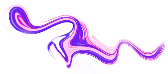 Abstract pastel liquid swirl on white background, flowing fluid lines, soft gradient colors, modern minimal art concept, isolated design
