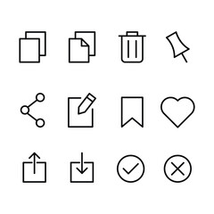 Web Symbols Icon Set Vector Design.