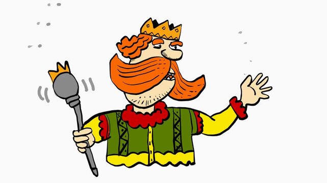 Deceitful King Making False Promises to His People &ndash; Symbolic Animated Tale of Broken Trust