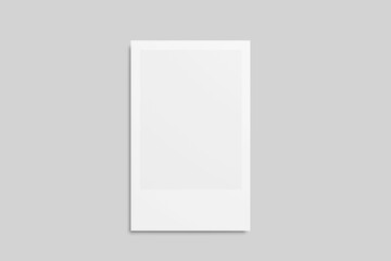 Blank Polaroid mockup illustration
