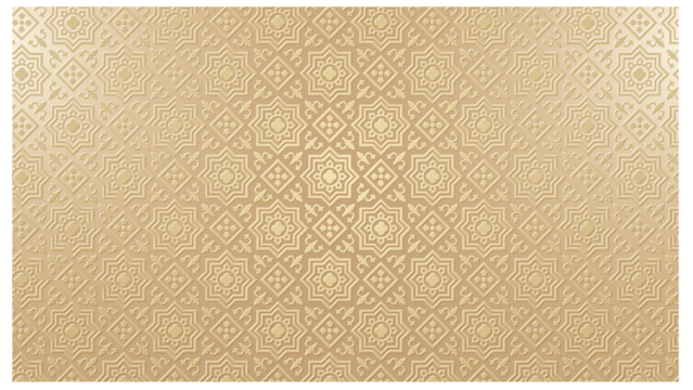 golden ornate geometric pattern texture transparent background - Powered by Adobe