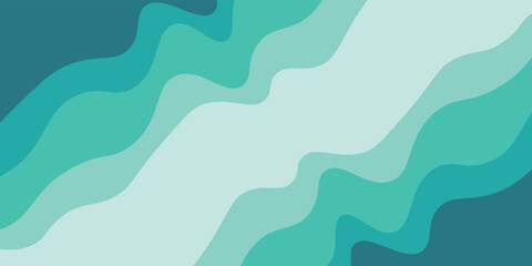 Sea waves layered vector background illustration and sea beach vector illustration.