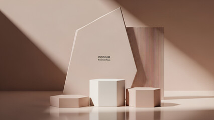 Minimalist product display setup