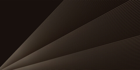 Modern Abstract Gold Lines on Brown and Black Background