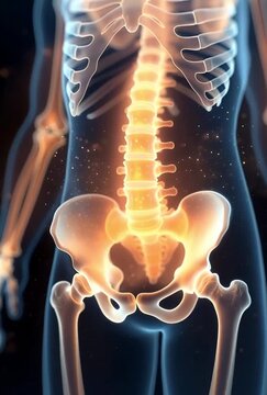 Child growth hormones pulses affecting bone plates soft glowing pediatric biology animation