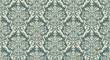 Timeless Floral Seamless Damask Ornament Pattern