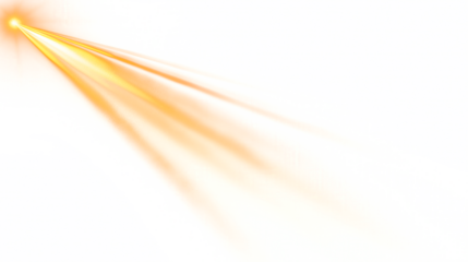 Golden Spotlight Beam Shining Diagonally