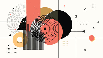 Obraz premium Modern Abstract Vector Design Concept on White Background