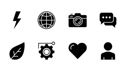 Minimalist VR and Audio Technology Icons on Dark Background for Digital Innovation