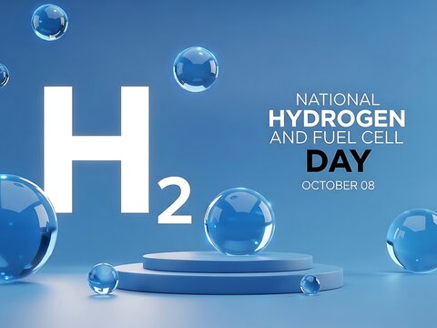 Celebrating national hydrogen and fuel cell day on october 8, highlighting h2 as a clean energy future